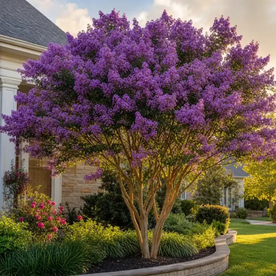 Thunderstruck Coral Boom Crape Myrtle (Lagerstroemia x) for sale